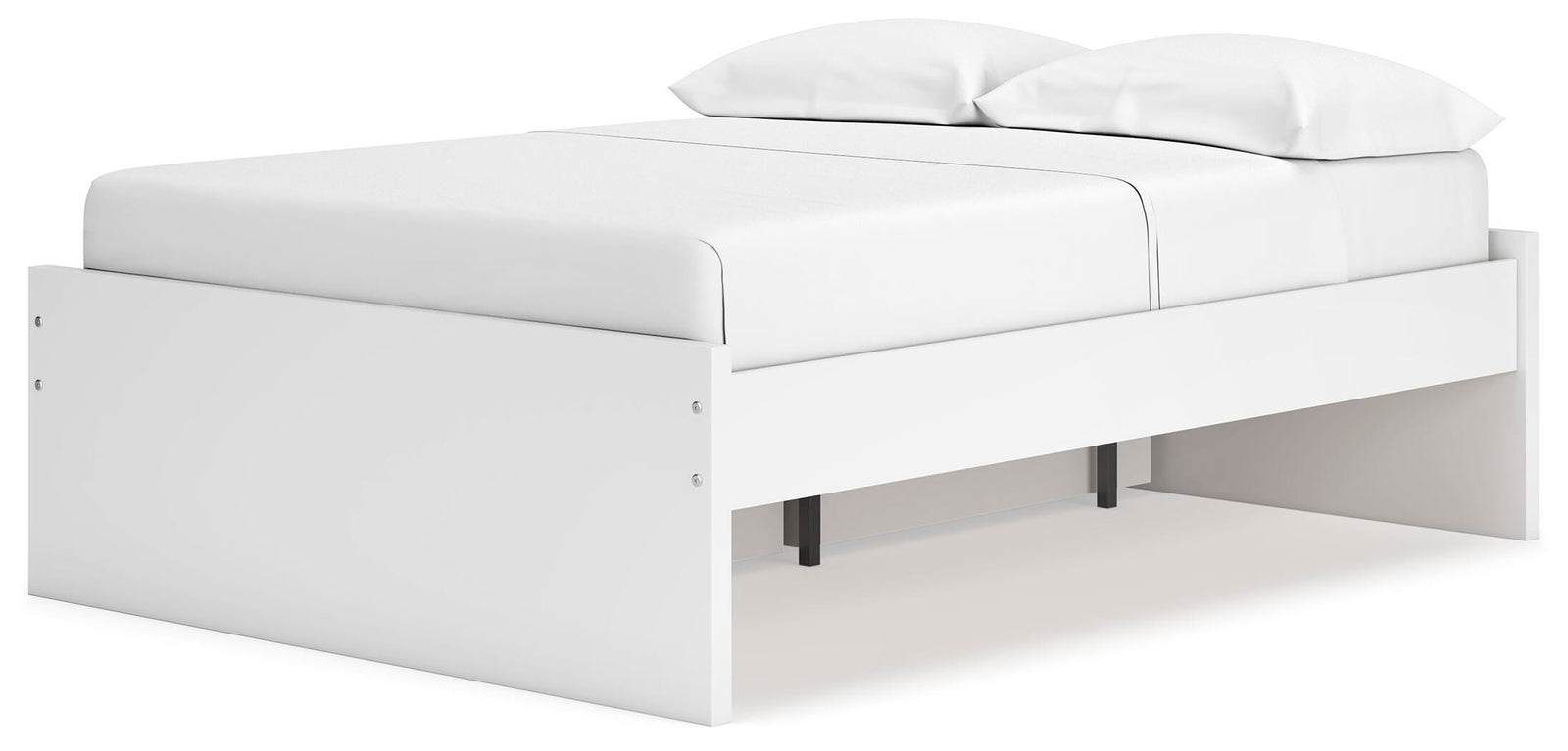 Onita Platform Bed with 1 Side Storage (Youth) - White (EB9630-SI) - Image 2