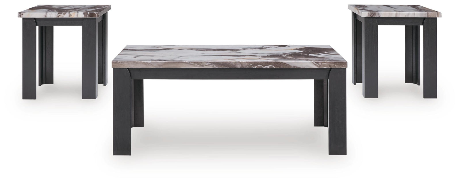 Jazmore Table (Set of 3) - Dark Brown (T255-SI) - Image 3