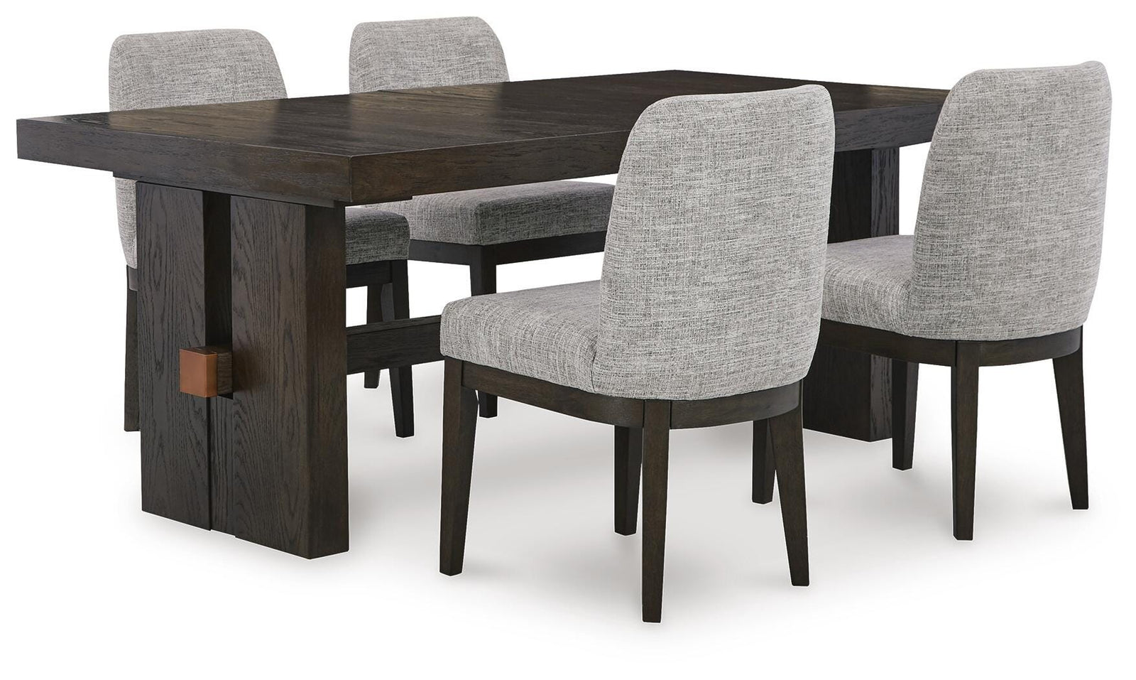 Burkhaus Dining Table and 4 Chairs (D984-SI)