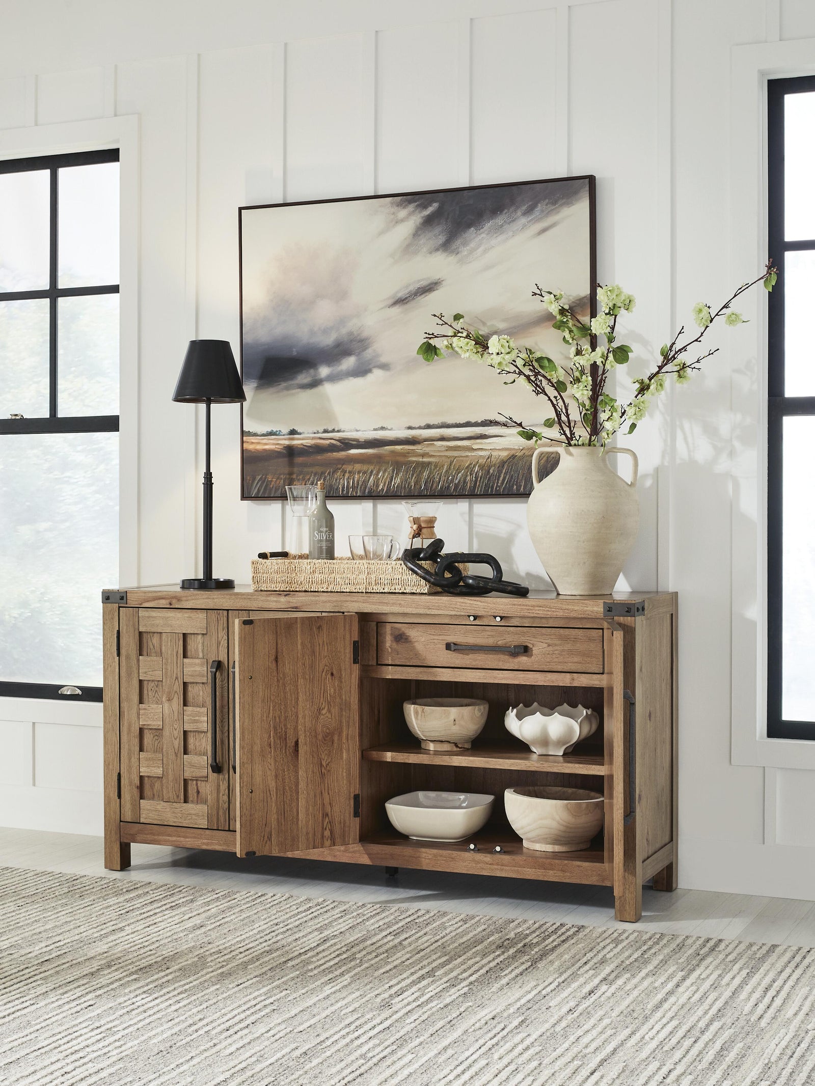 Ridgester Dining Server (D858-SI) - Image 5