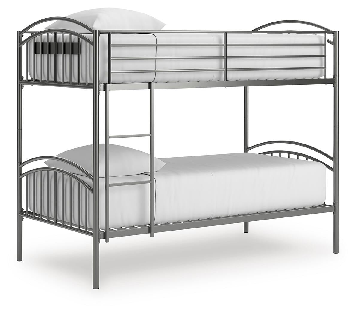 Lanceburg Twin over Twin Bunk Bed and 2 Mattresses (PCB400-SI)