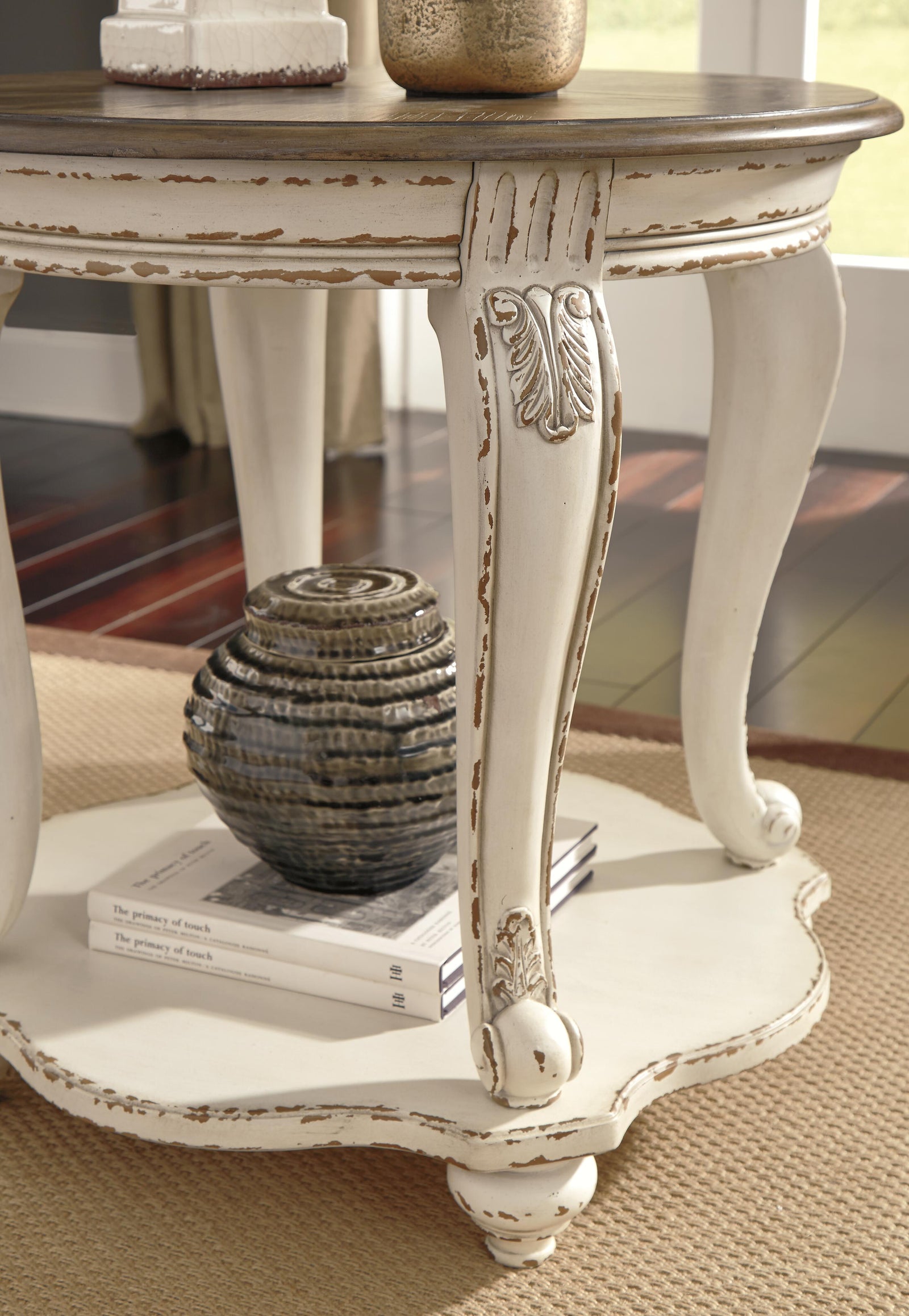 Realyn Coffee Table and 2 End Tables - White/Brown (T743-SI) - Image 9