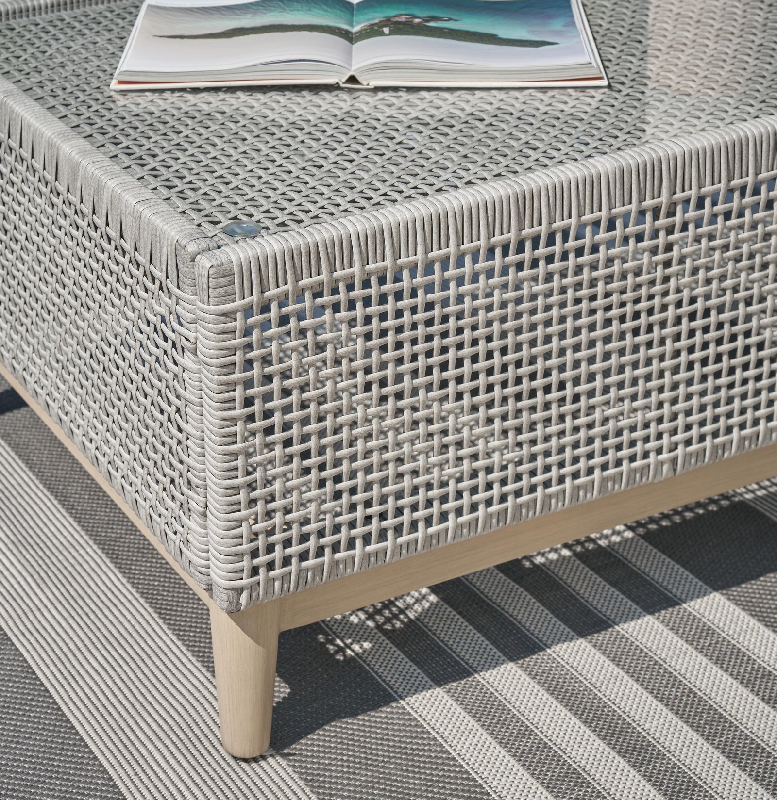 Seton Creek Outdoor Loveseat with Cushion (P798-SI) - Image 20