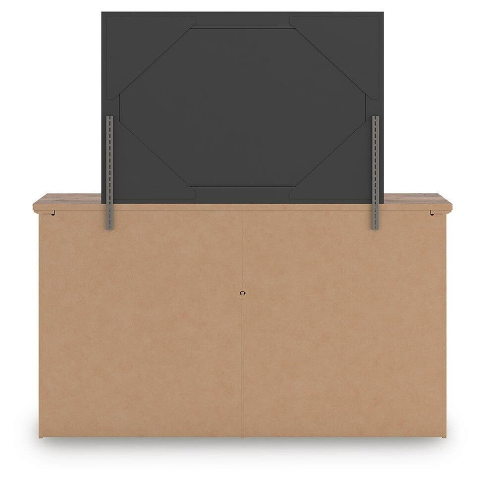 Rusticott King Poster Bed, Dresser, Mirror and Nightstand (PCB2260-SI) - Image 6