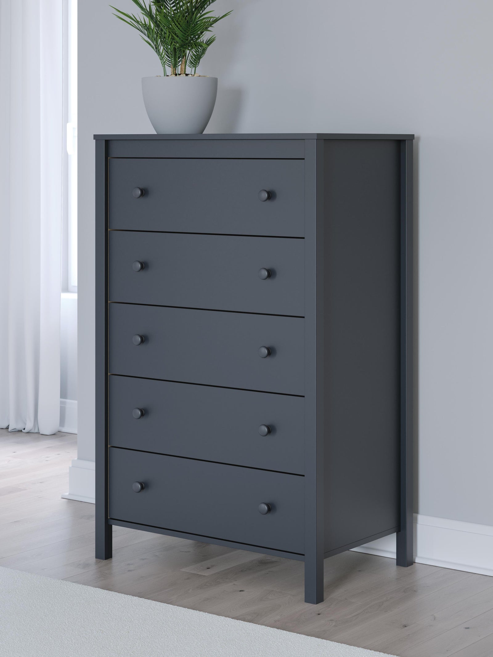 Simmenfort Chest of Drawers - Navy Blue (EB1528-SI) - Image 9