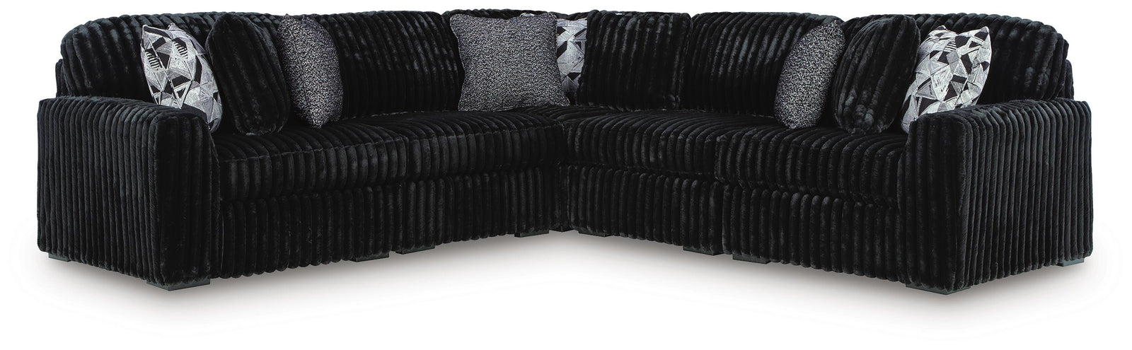 Midnight-Madness 5-Piece Sectional (98103-SI)