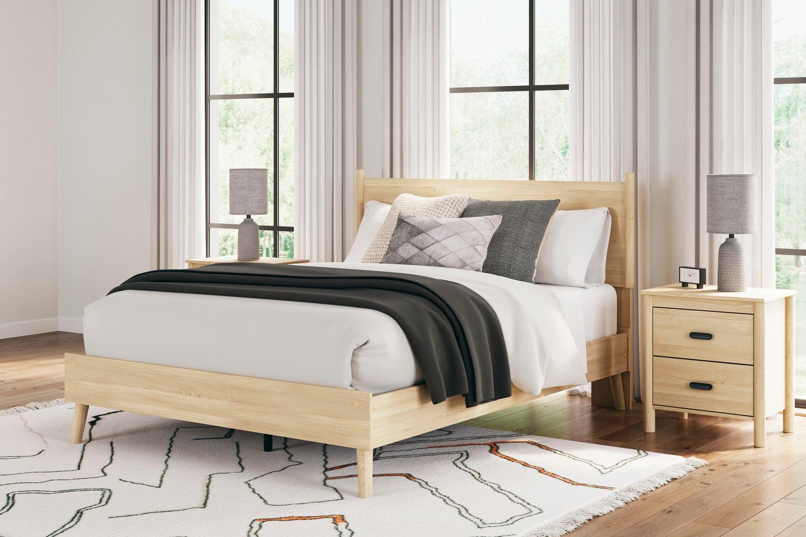 Cabinella Platform Panel Bed - Tan (EB2444-SI) - Image 8