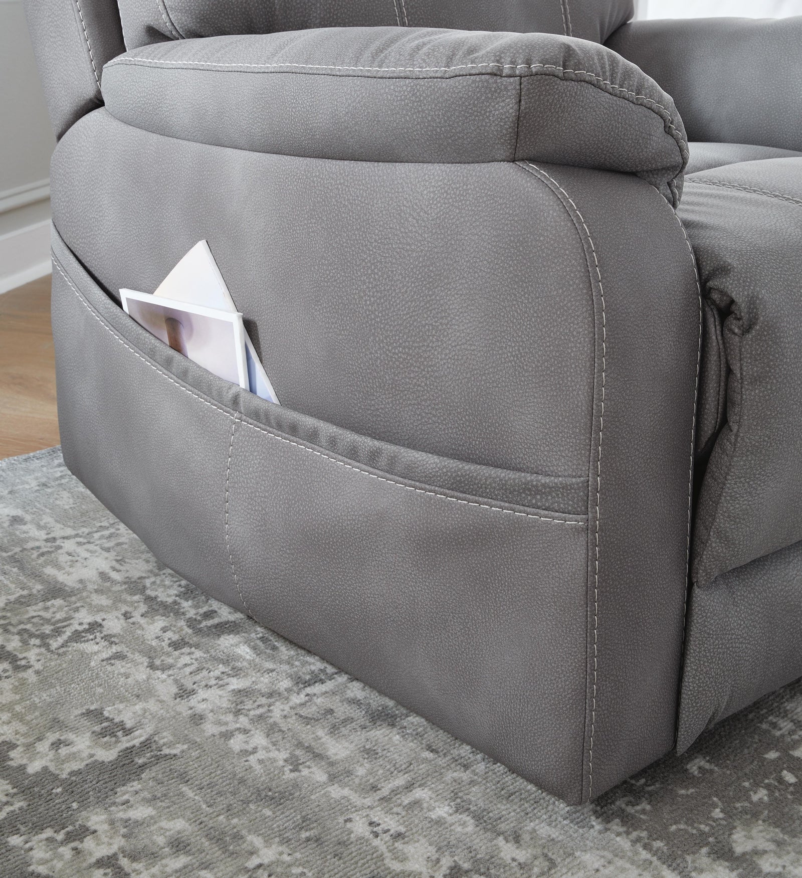 Next-Gen Durapella Power Lift Recliner (40708-SI) - Image 11