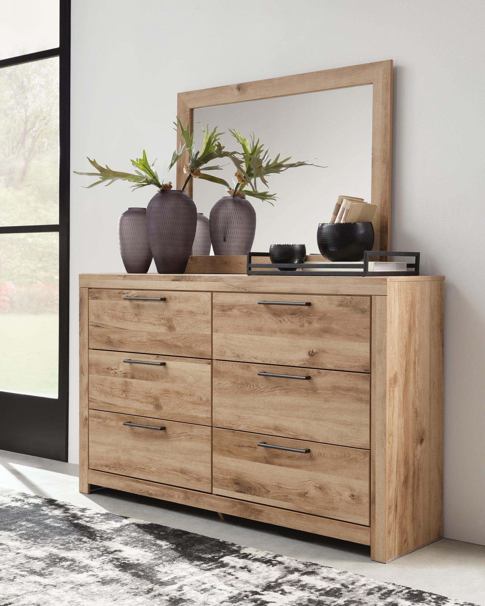 Hyanna Dresser and Mirror - Tan Brown (B1050-SI) - Image 3