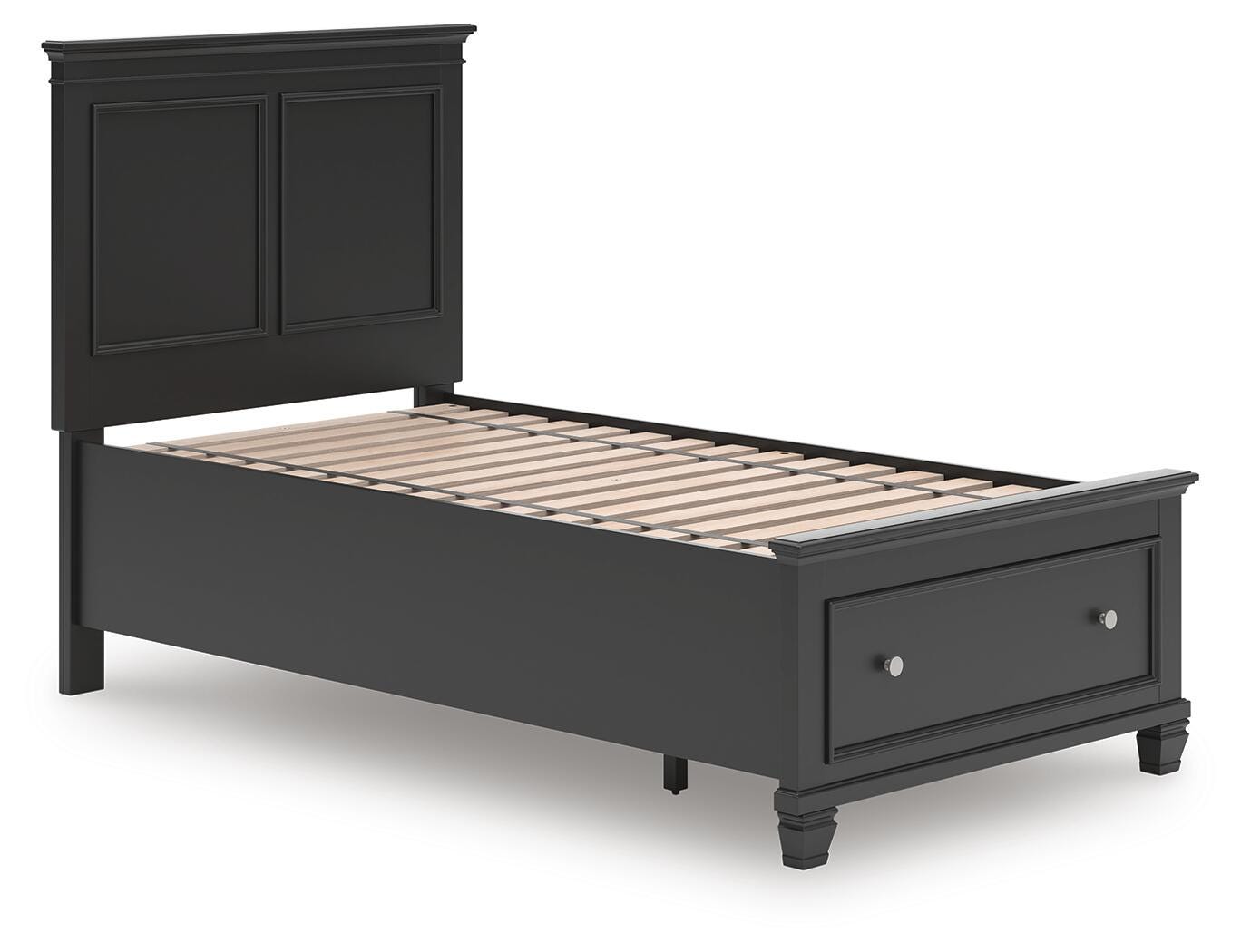 Lanolee Panel Storage Bed (Youth) - Black (B687-SI) - Image 3