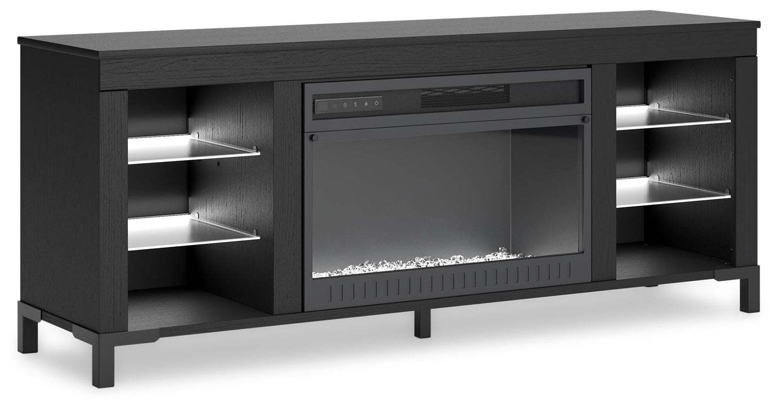 Cayberry 60 TV Stand with Electric Fireplace (W2721-SI) - Image 6