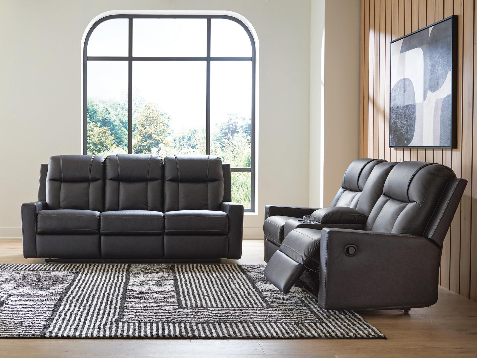 Mackmenville Reclining Sofa and Loveseat (74713-SI) - Image 2
