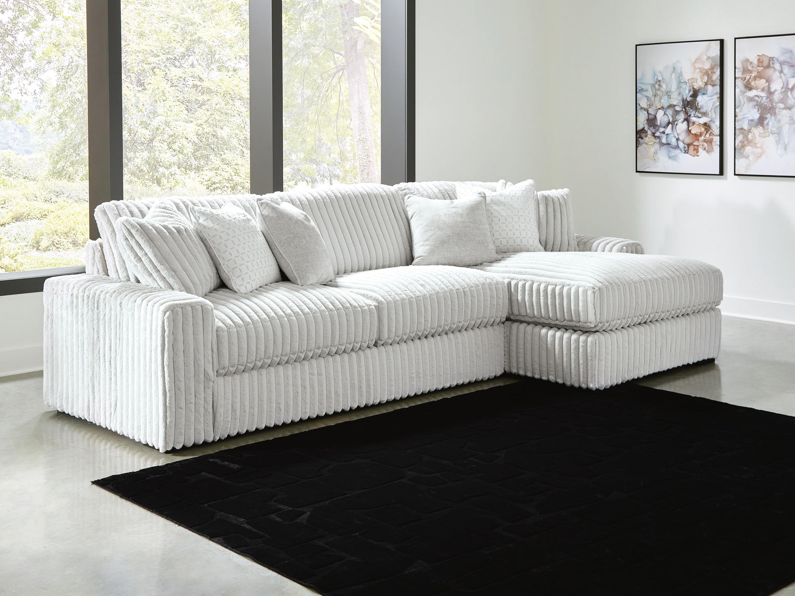 Stupendous 2-Piece Sectional with Chaise (25903-SI) - Image 3