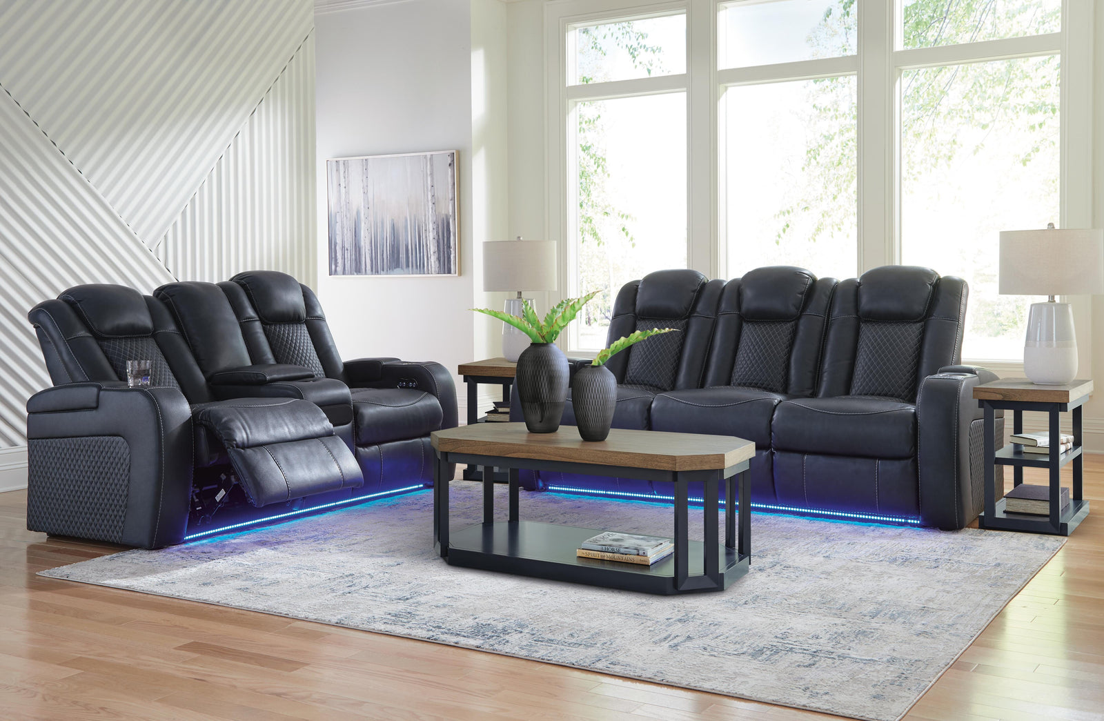 Fyne-Dyme Power Reclining Sofa, Loveseat and Recliner (36603-SI) - Image 17