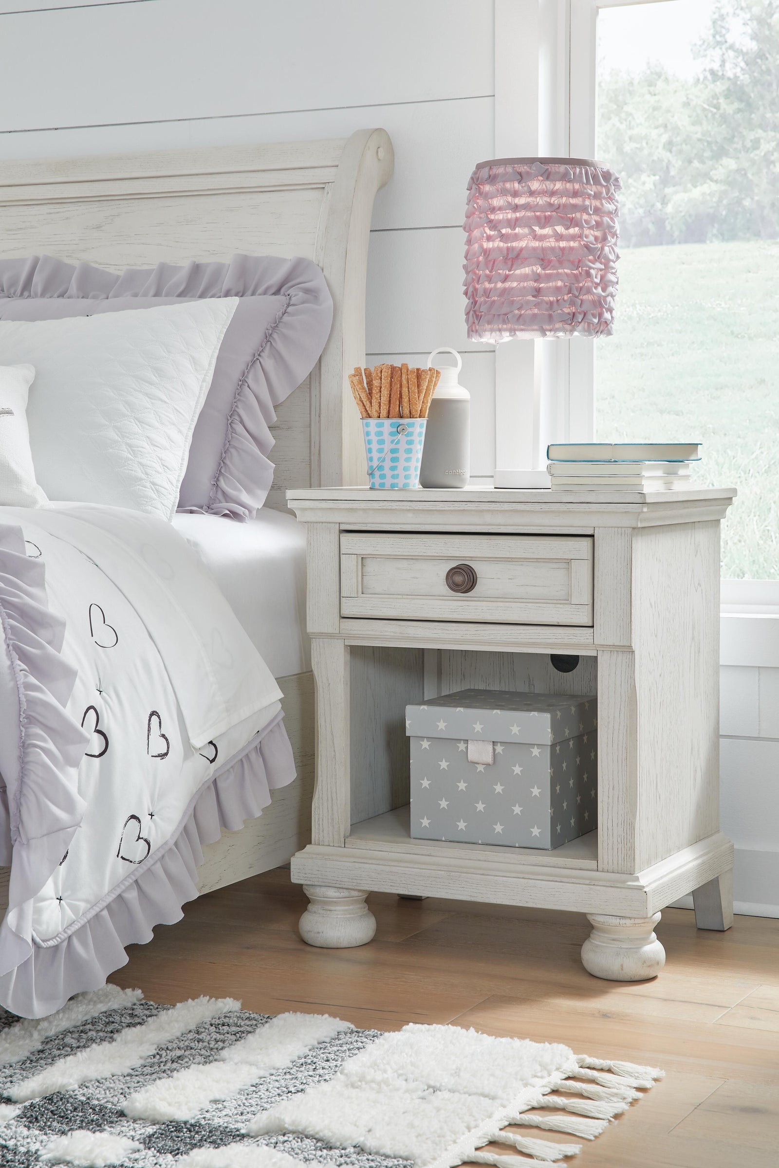 Robbinsdale Nightstand - Antique White (B742-SI) - Image 13