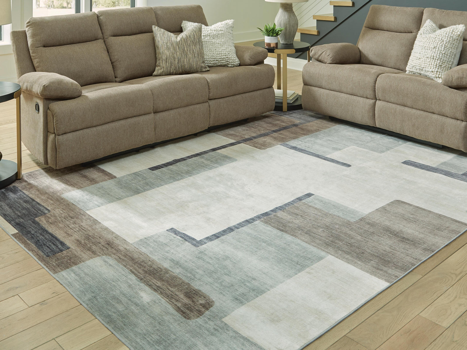 Larkport Washable 8 x 10 Area Rug (R40741-SI) - Image 2