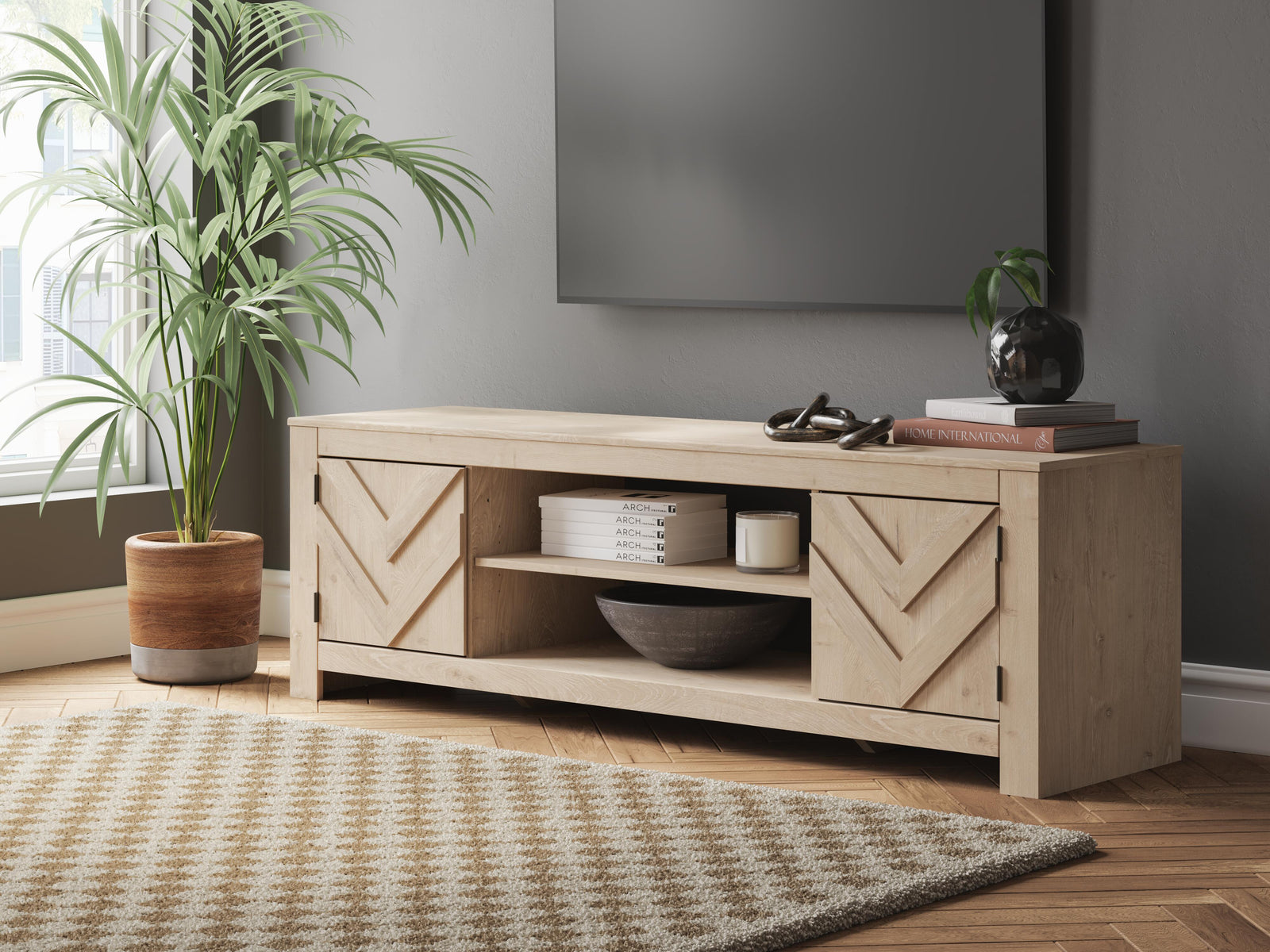 Cayboni 71 TV Stand (W3787-SI) - Image 10
