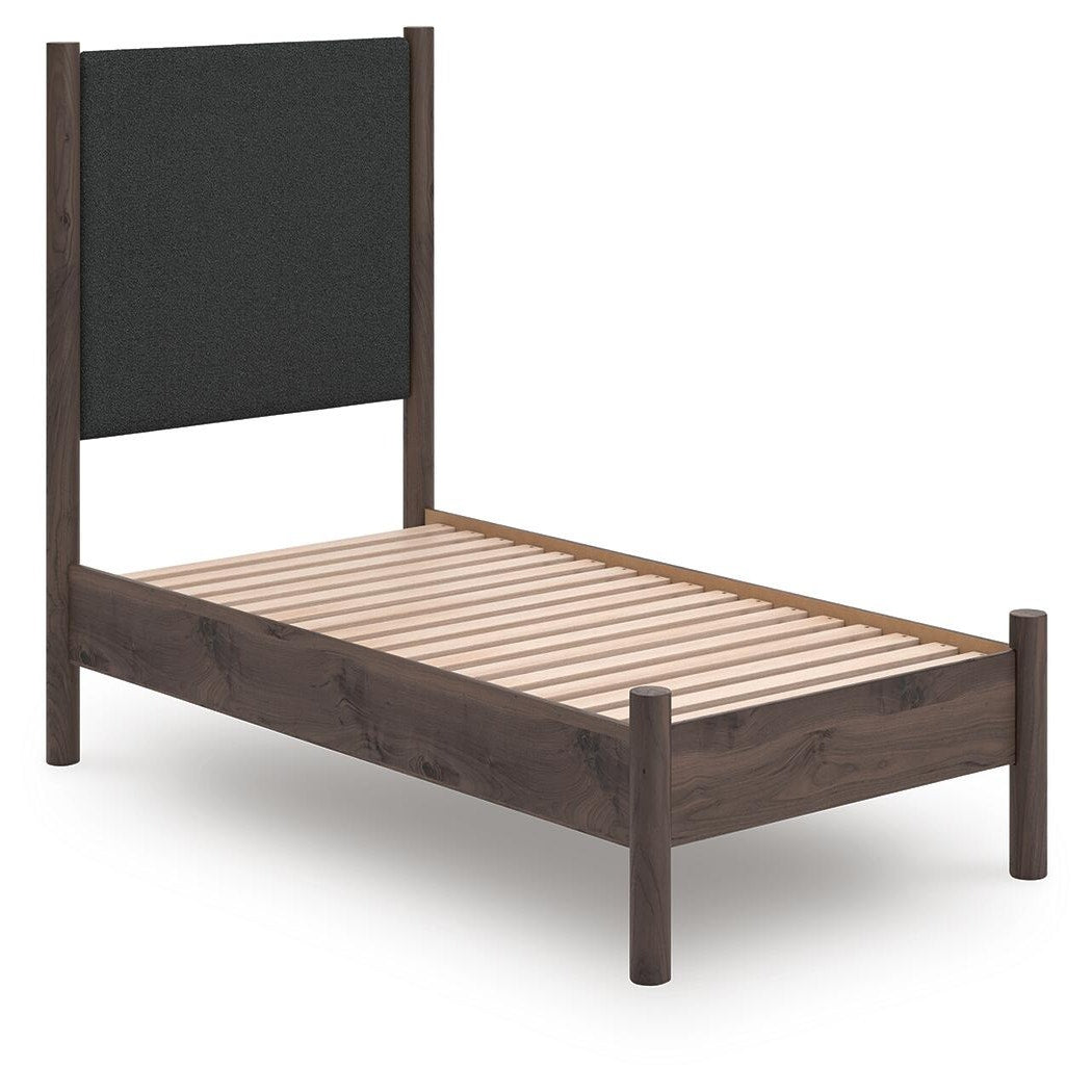 Pamytta Twin Upholstered Panel Platform Bed (PCB2614-SI) - Image 2