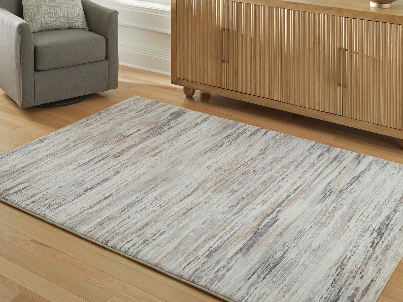 Nace 5 x 7 Memory Foam Area Rug (R40747-SI) - Image 2