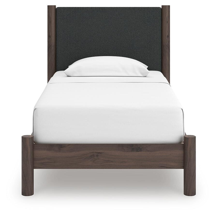 Pamytta Twin Upholstered Panel Platform Bed (PCB2614-SI) - Image 3