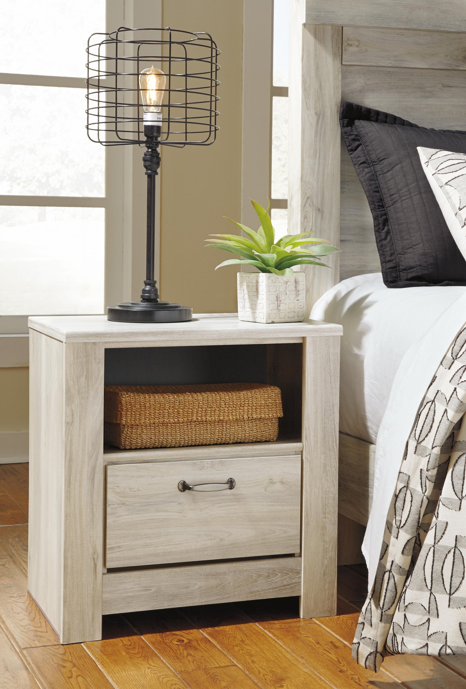 Bellaby Storage Bed and 2 Nightstands - Whitewash (B331-SI) - Image 6