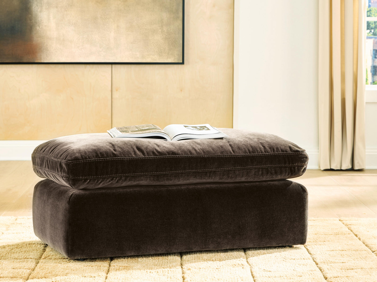 Maxton Heights Ottoman (67807-SI) - Image 2