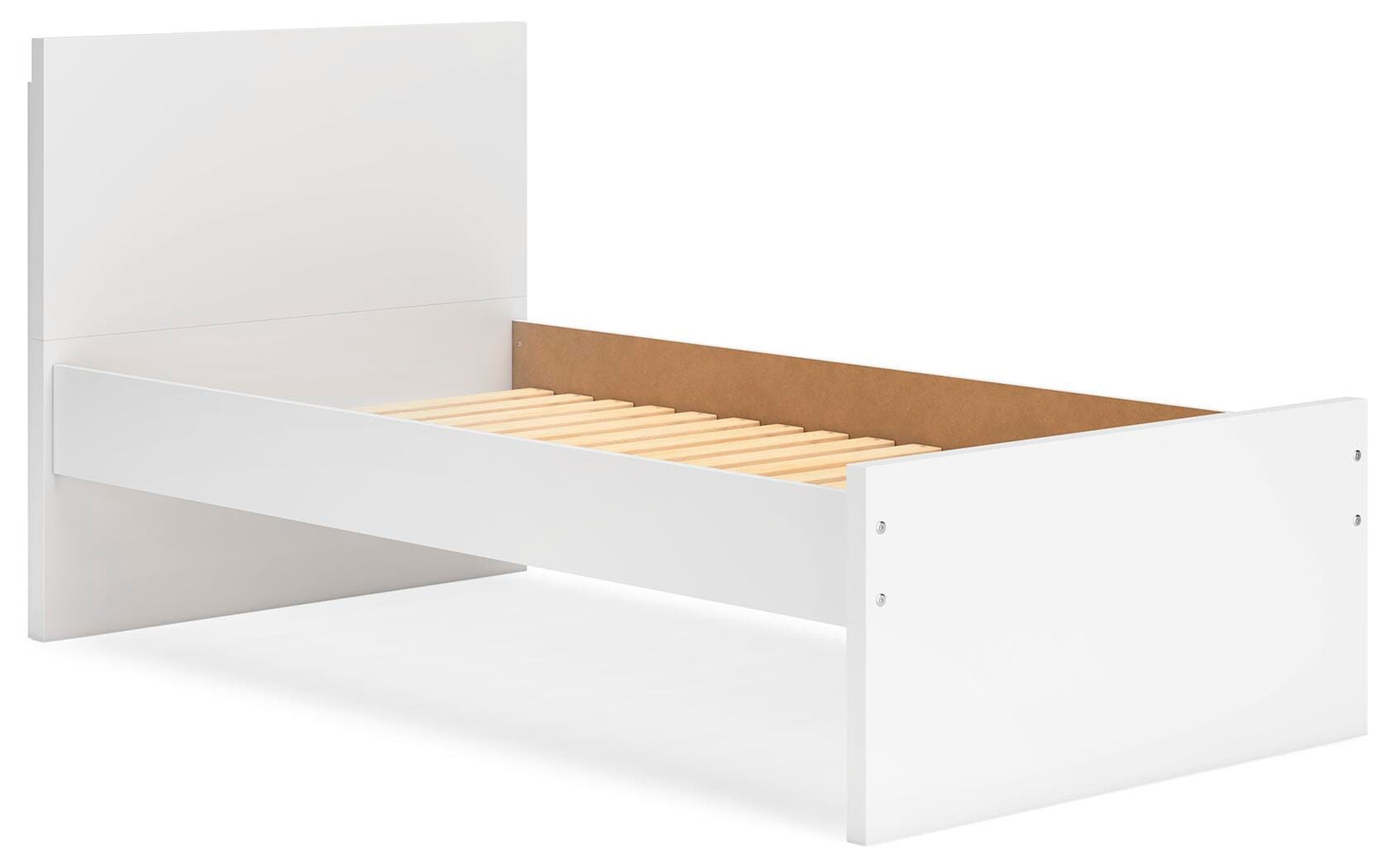 Onita Panel Platform Bed (Youth) - White (EB9630-SI) - Image 2