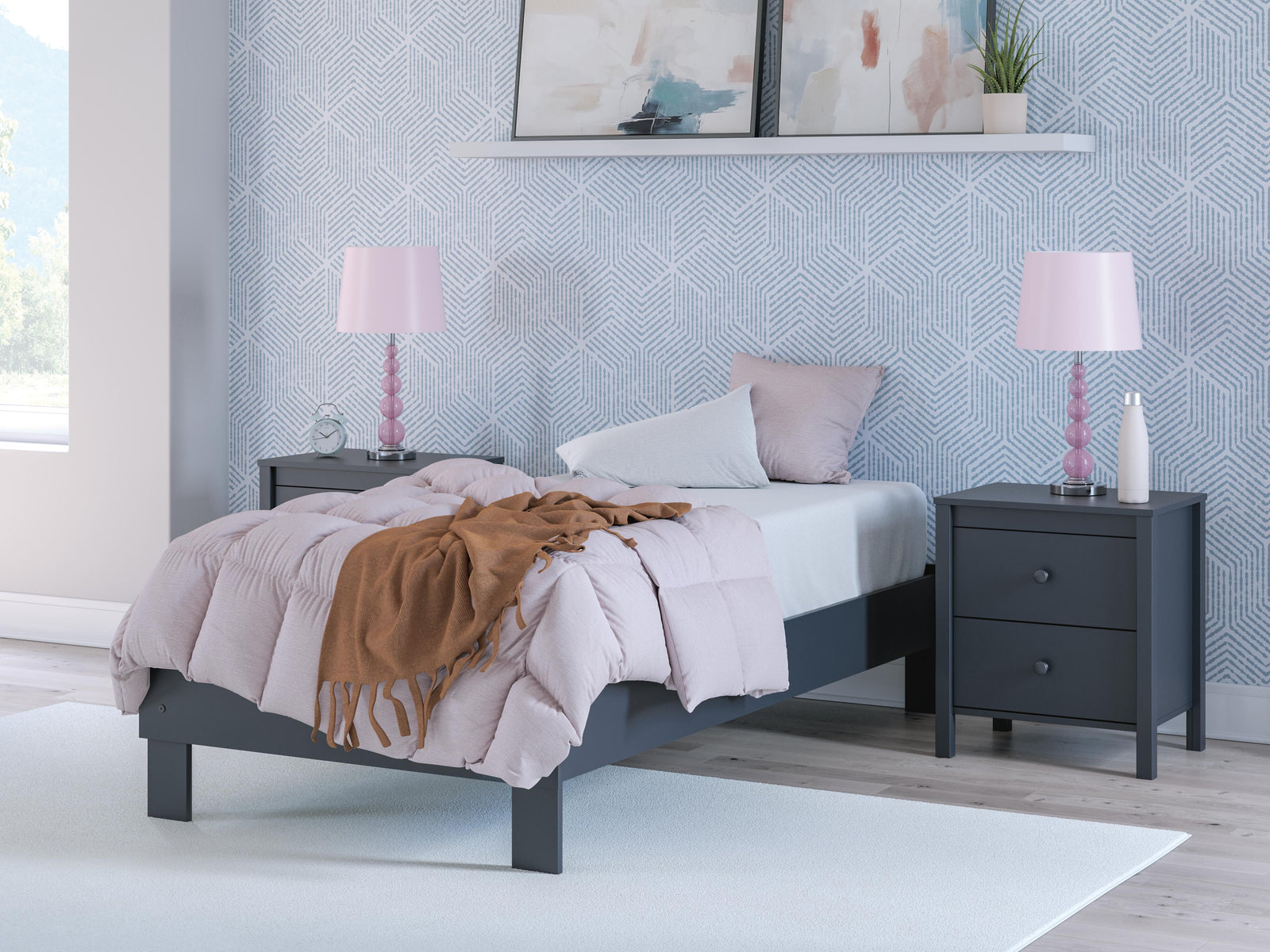 Simmenfort Platform Bed (Youth) - Navy Blue (EB1528-SI) - Image 16