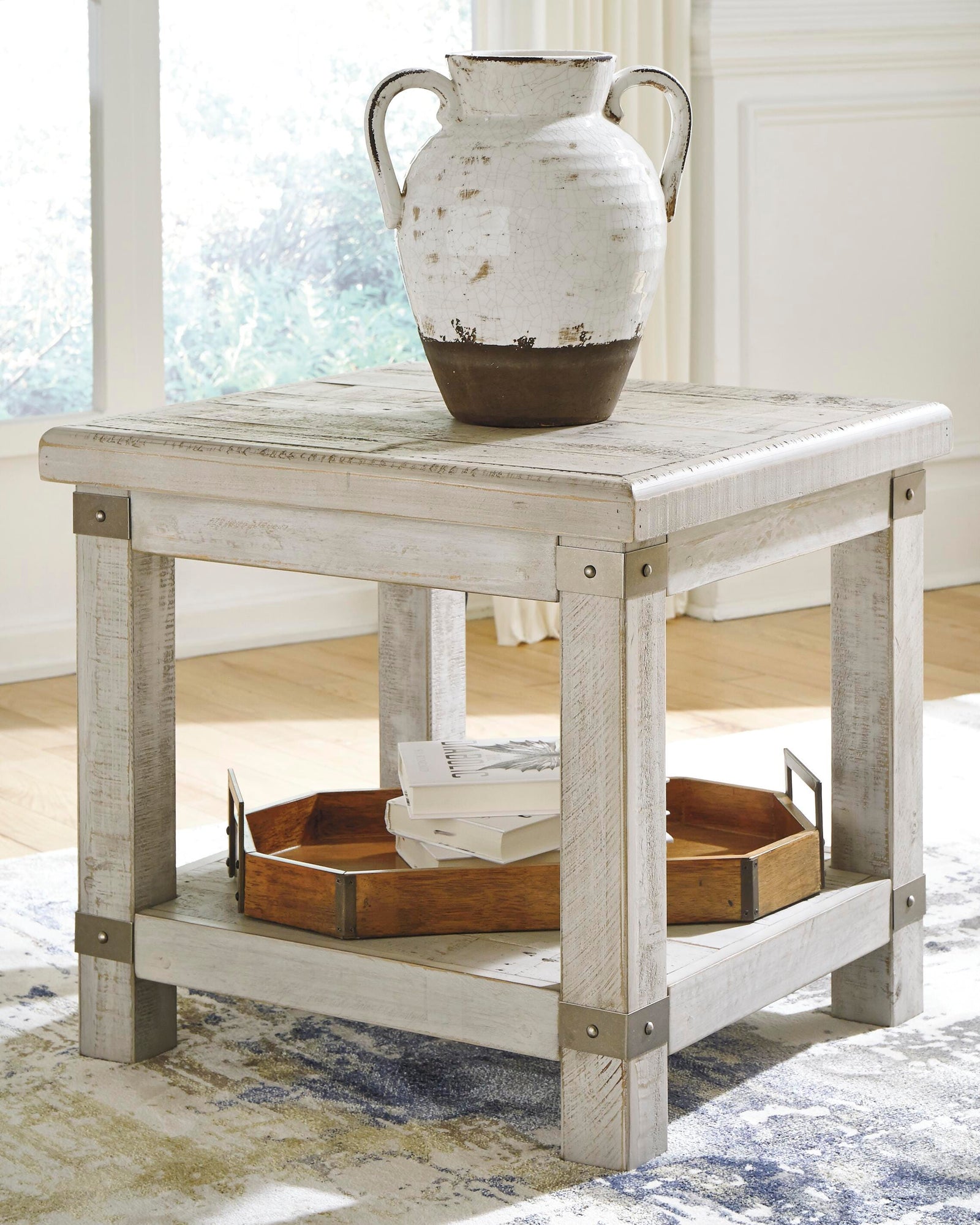 Carynhurst End Table - White Wash Gray (T757-SI) - Image 2