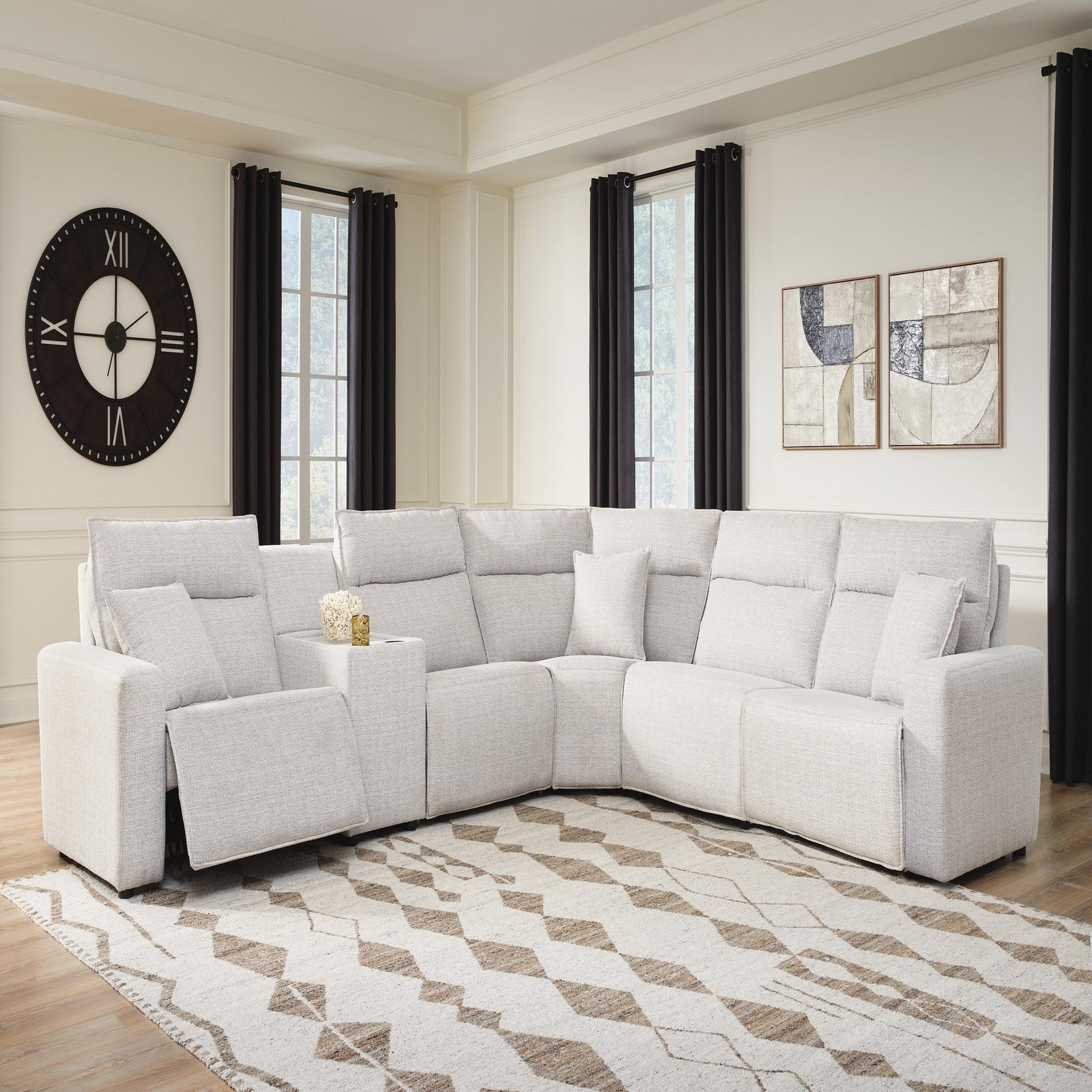 Modmax II 6-Piece Power Reclining Sectional with Console (65907-SI) - Image 2