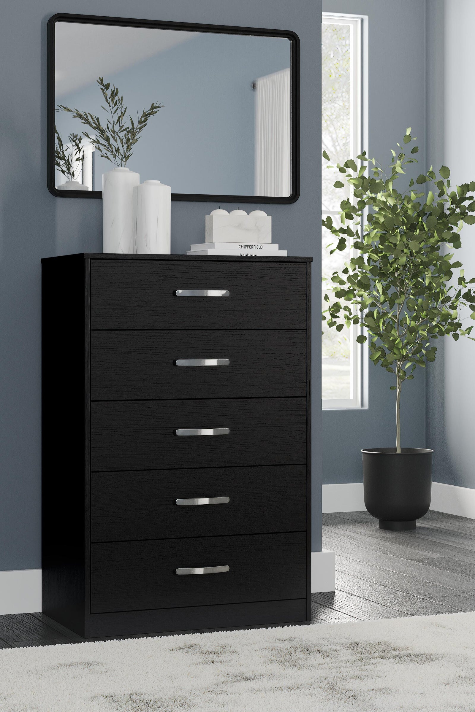Finch Chest of Drawers - Black (EB3392-SI) - Image 10