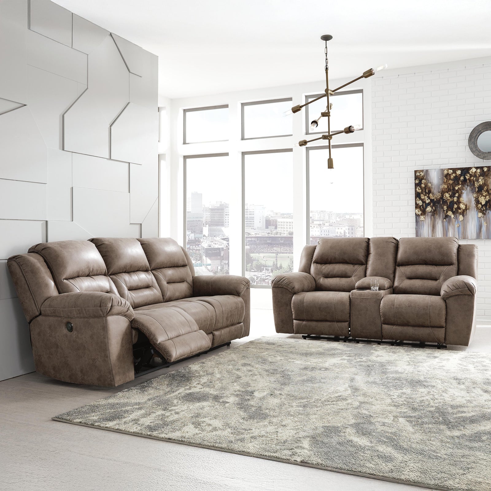 Stoneland Reclining Sofa (39905-SI) - Image 5