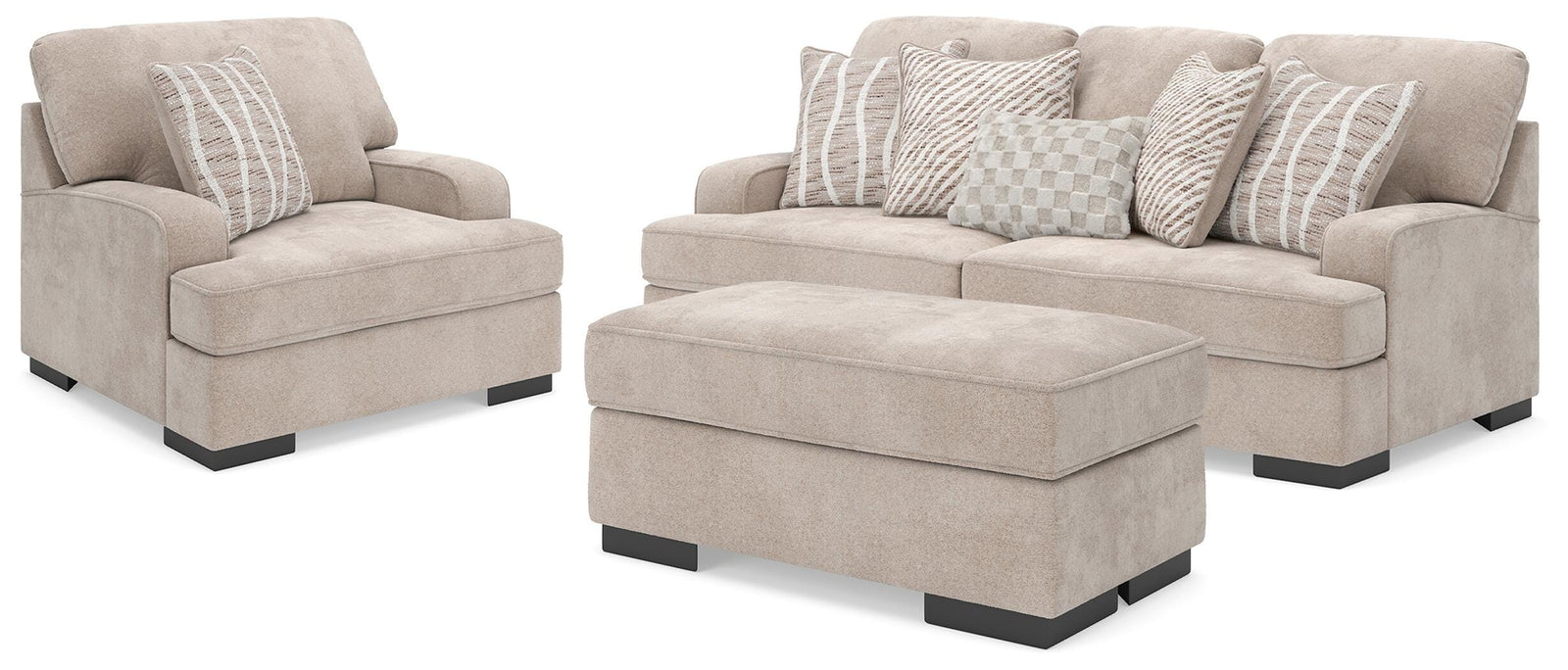 High Profile Sofa, Oversized Chair and Ottoman (59902-SI)