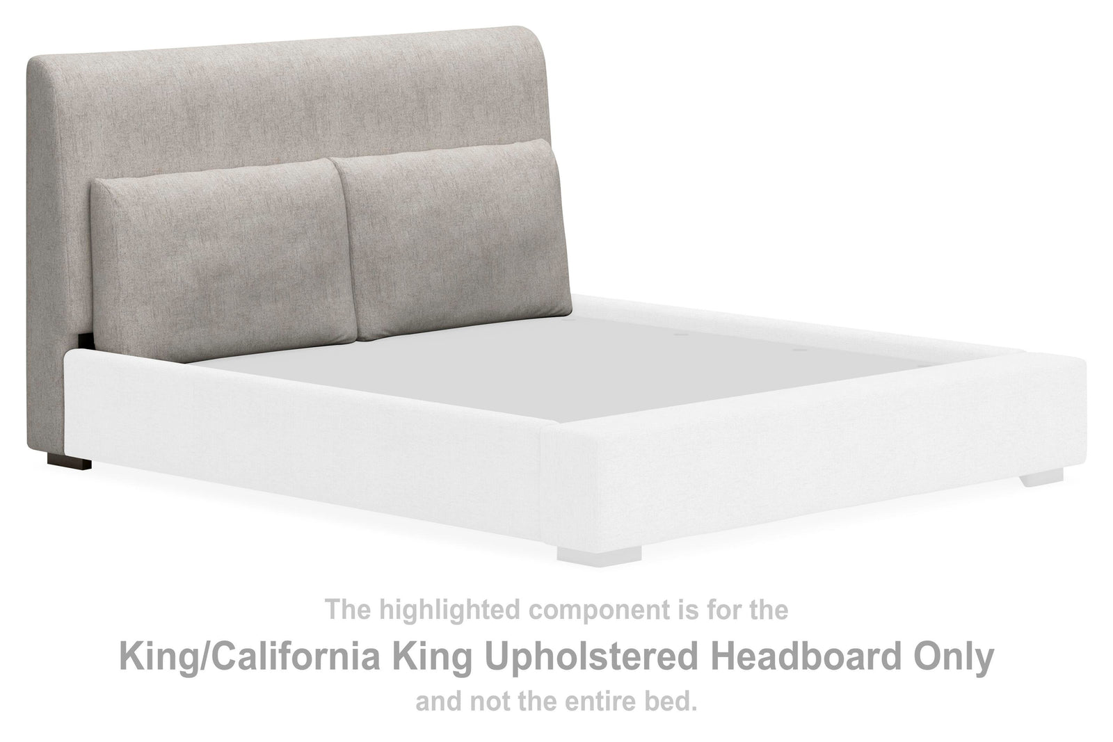 Cabalynn Upholstered Headboard - Oatmeal (B974-SI) - Image 2