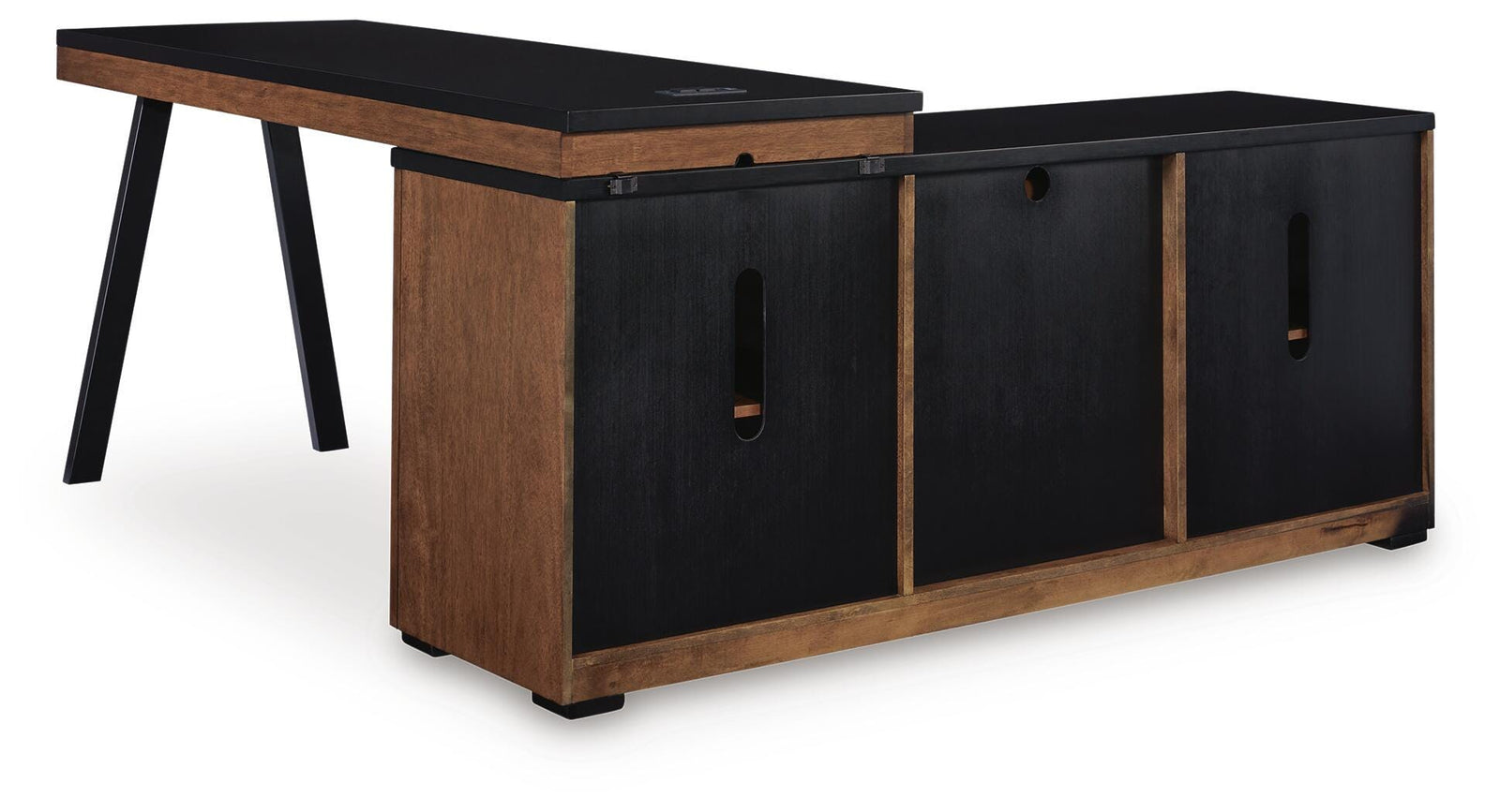Kallari Credenza with Desk Return (H737-SI) - Image 6