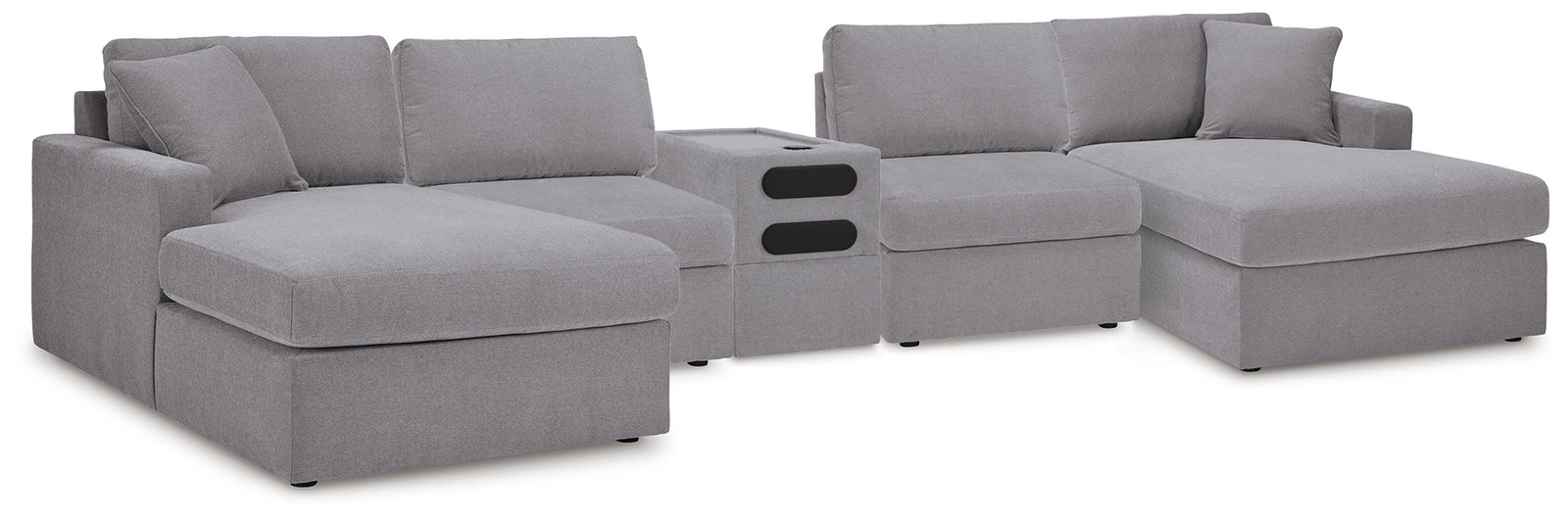 Modmax 5 Piece Sectional with Audio Console (92104-SI)