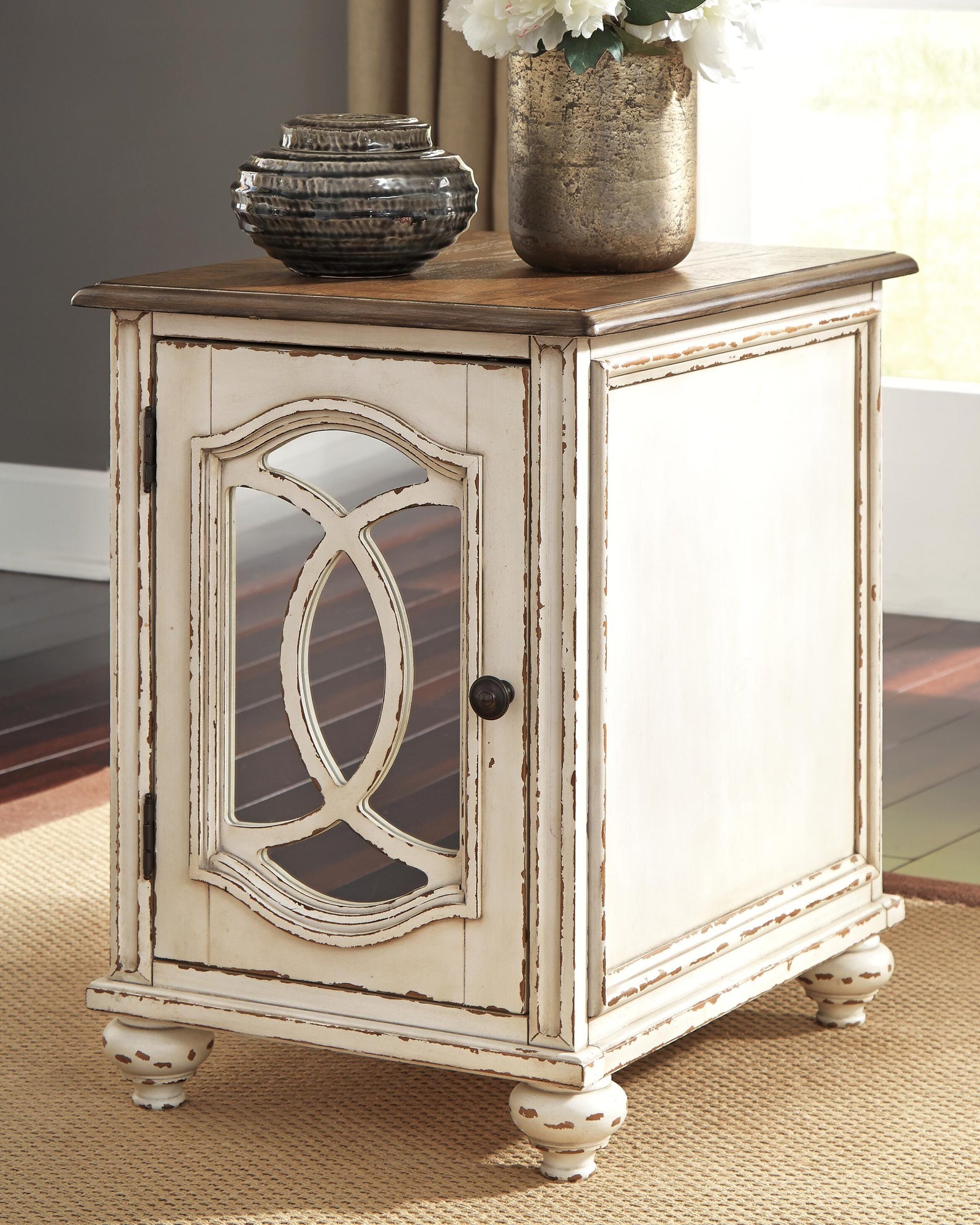 Realyn Coffee Table and 2 End Tables - White/Brown (T743-SI) - Image 6