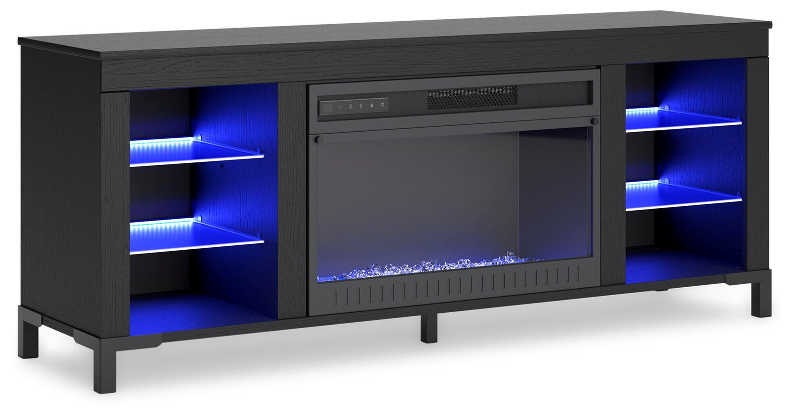 Cayberry 60 TV Stand with Electric Fireplace (W2721-SI) - Image 4