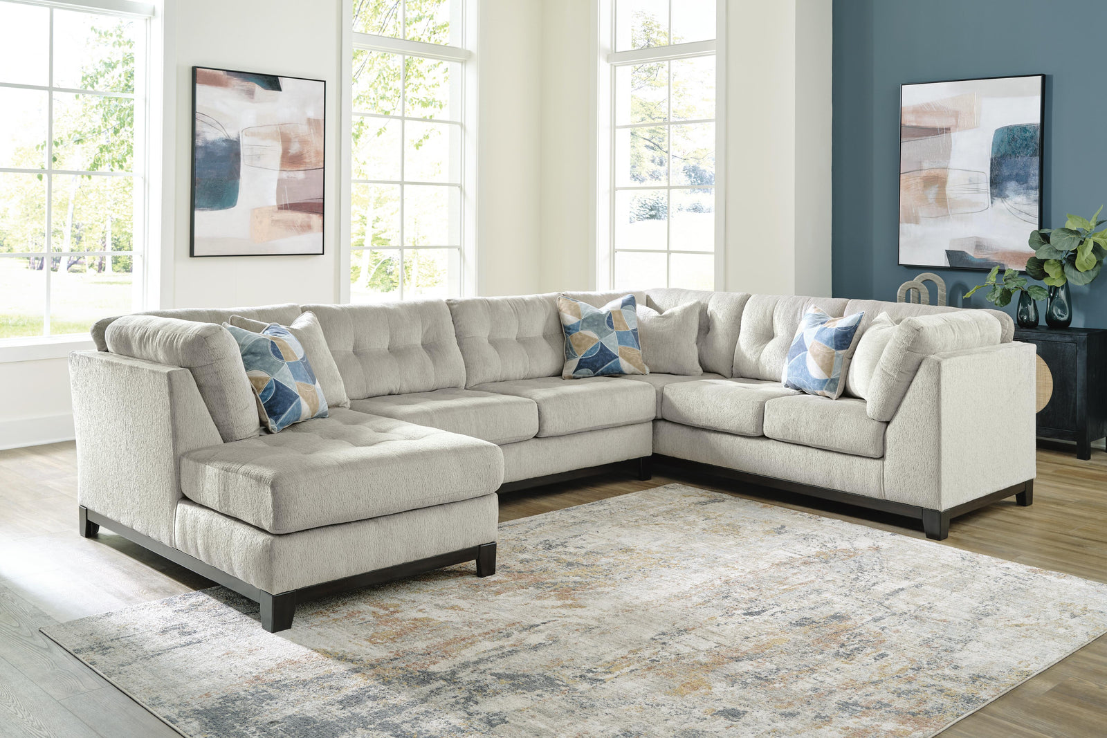 Maxon Place 3-Piece Sectional with Chaise (33004-SI) - Image 3