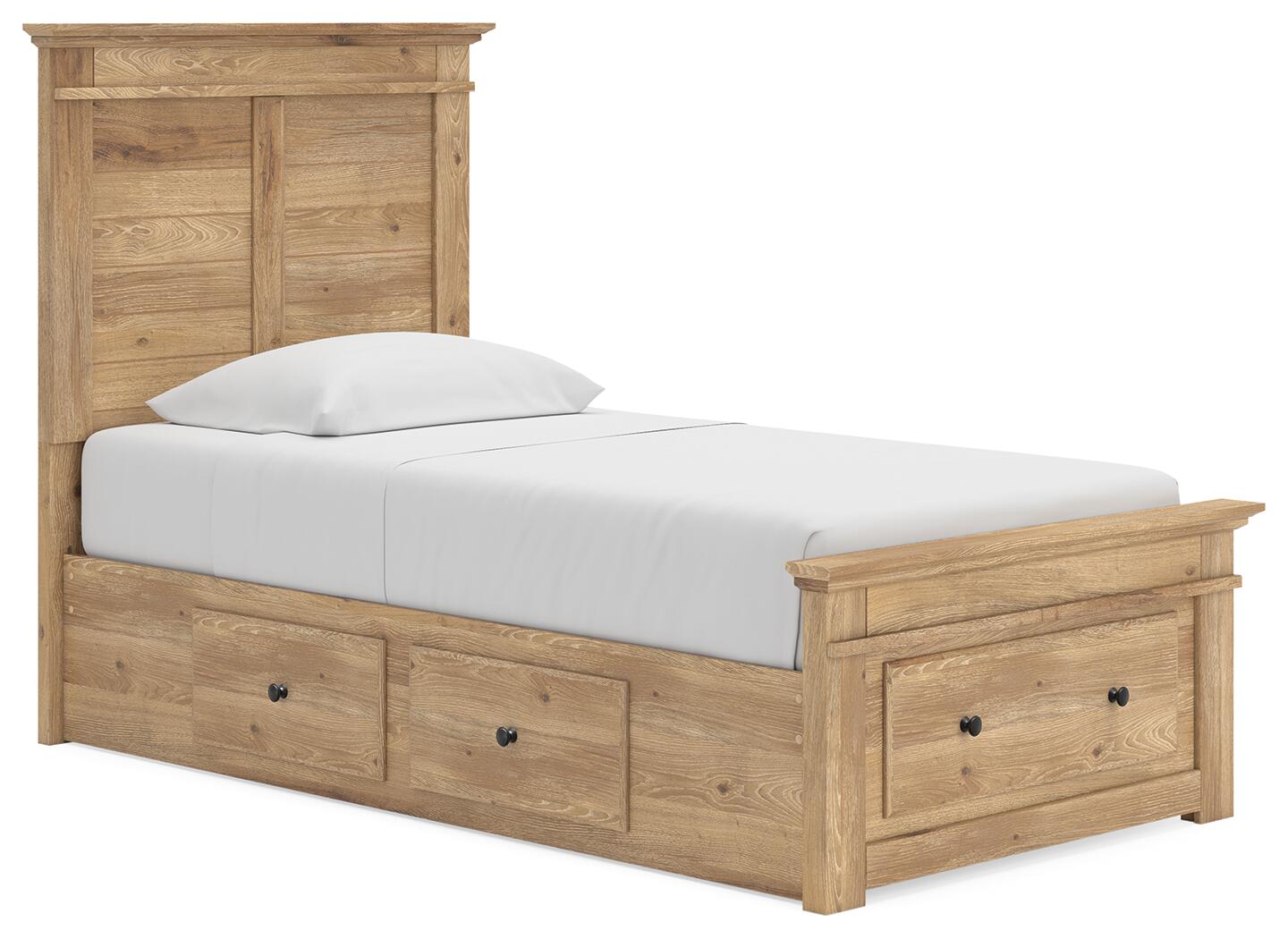 Makidern Twin Panel Storage Bed (PCB1170-SI)