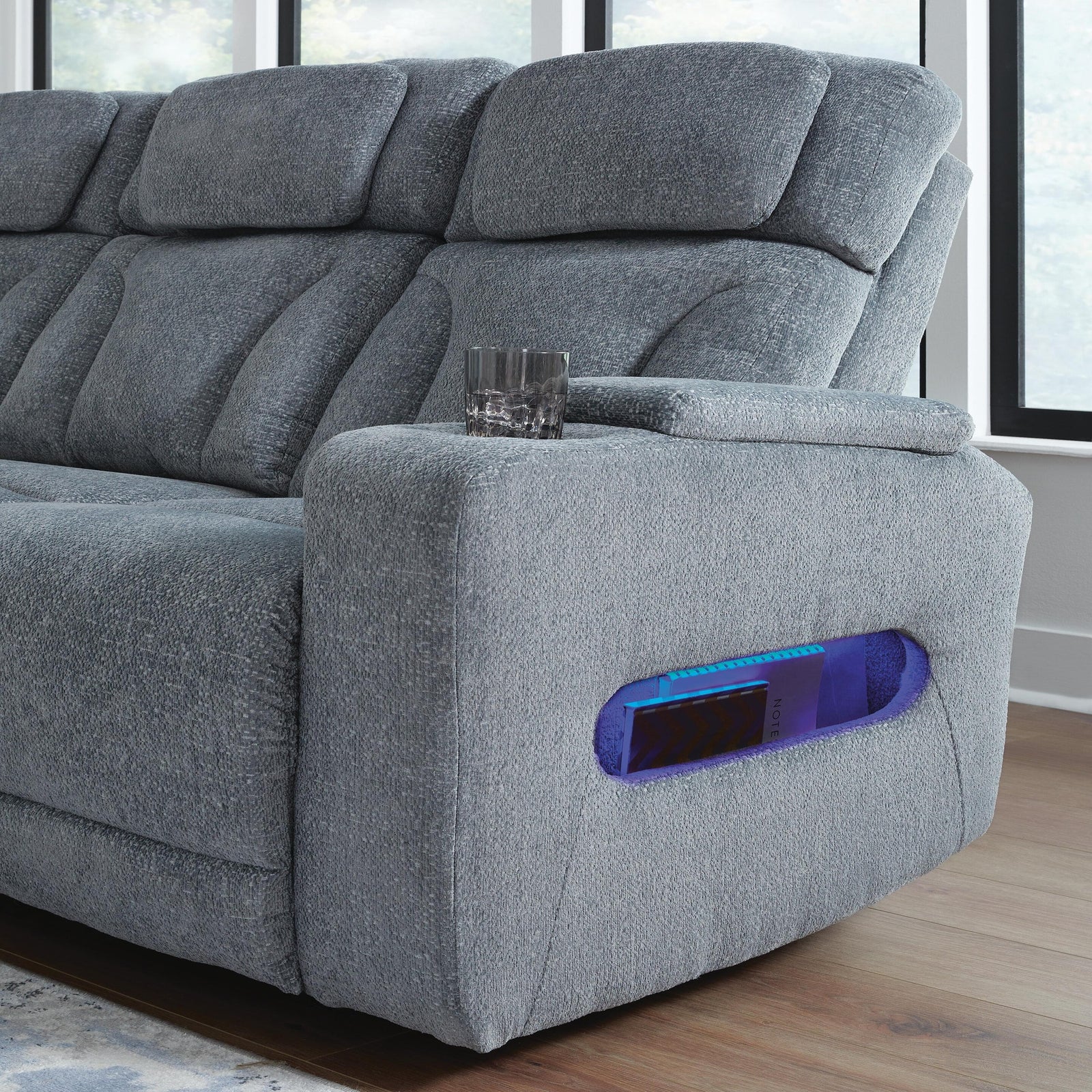 Studio Cave Power Reclining Loveseat with Console (PC49802-SI) - Image 31