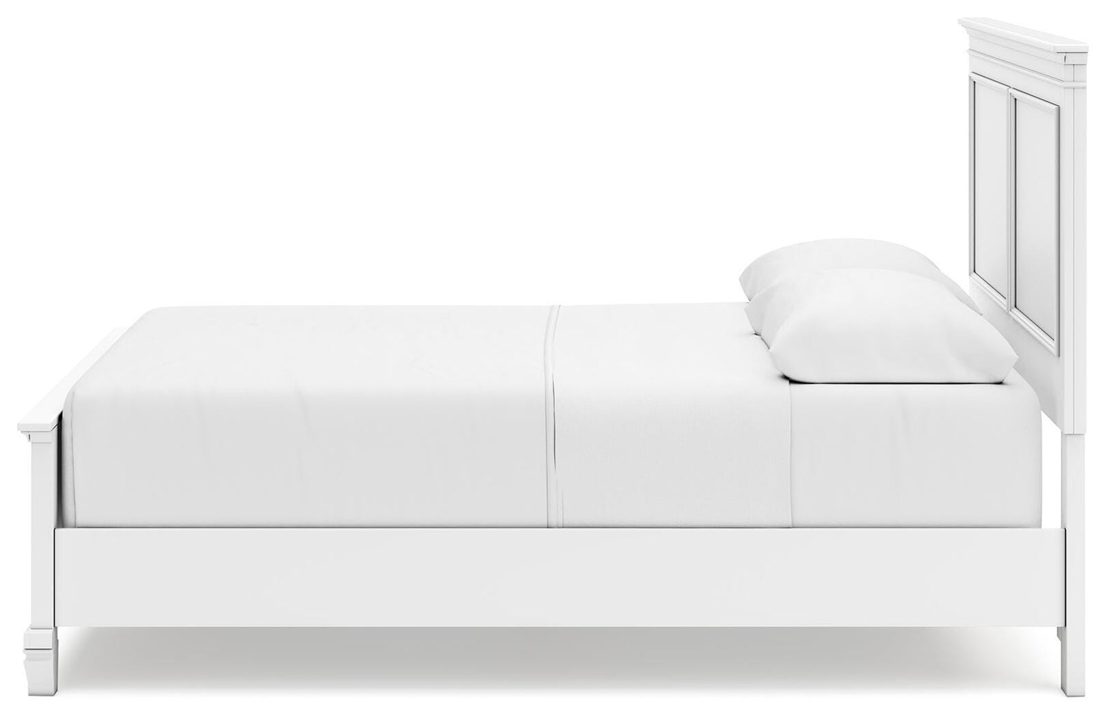 Fortman Panel Bed, Dresser, Mirror and Nightstand - White (B680-SI) - Image 13