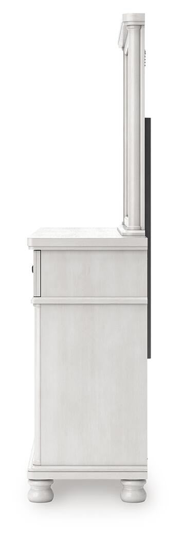 Rowlenstown Queen Poster Bed, Dresser and Mirror (PCB823-SI) - Image 7