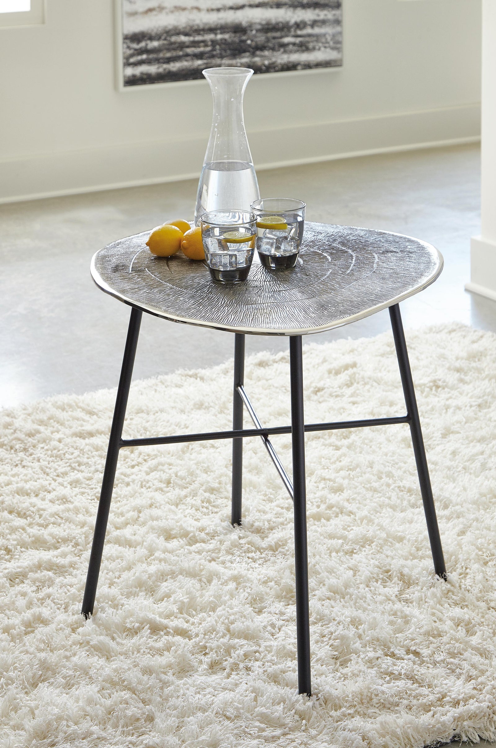 Laverford End Table - Chrome/Black (T836-SI) - Image 4