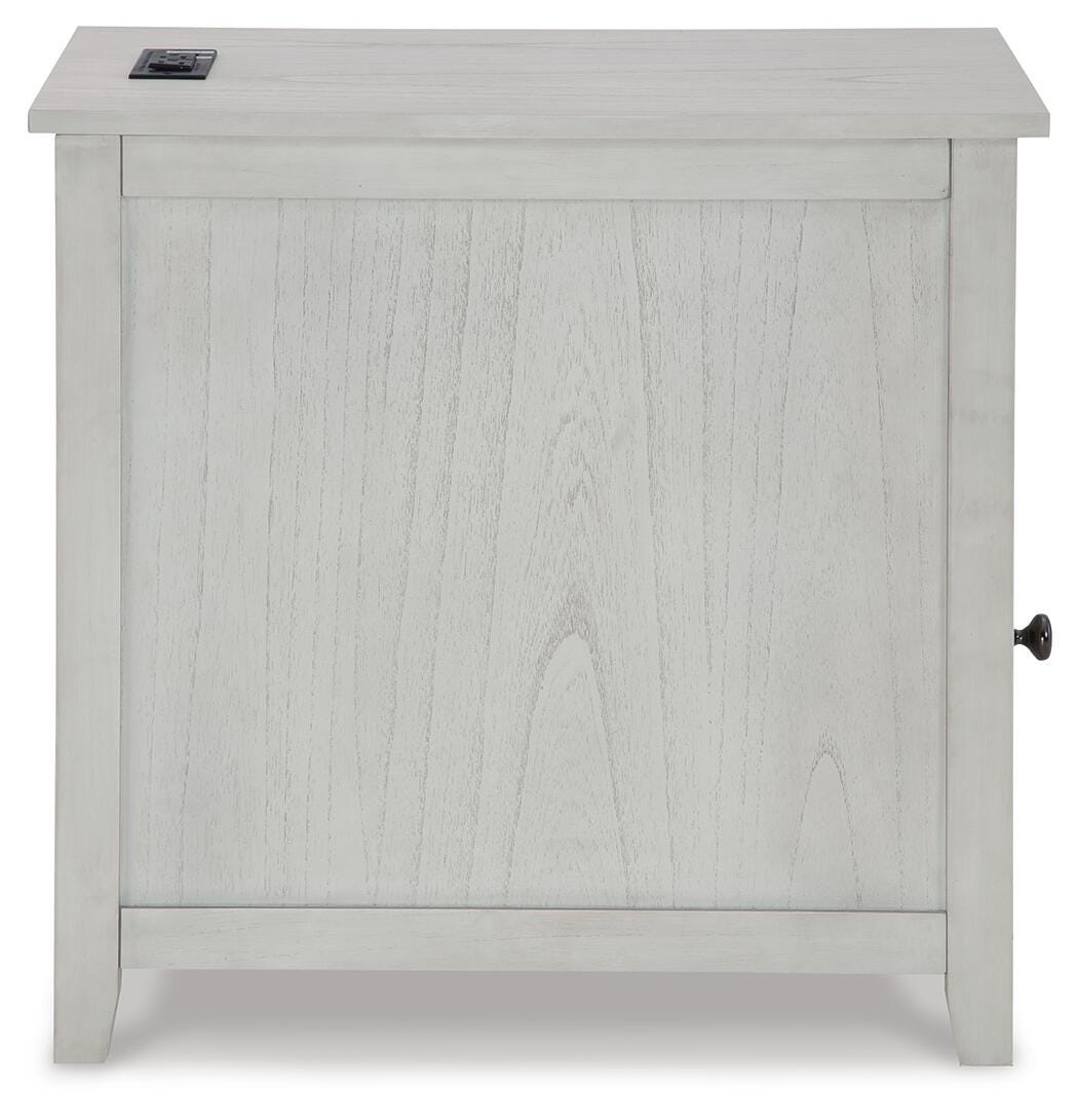 Treytown Chairside End Table - Antique White (T300-SI) - Image 4