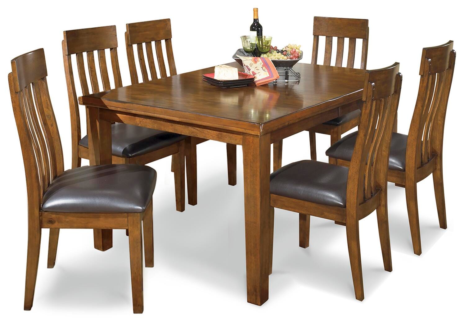 Ralene Dining Table and 6 Chairs (D594-SI)