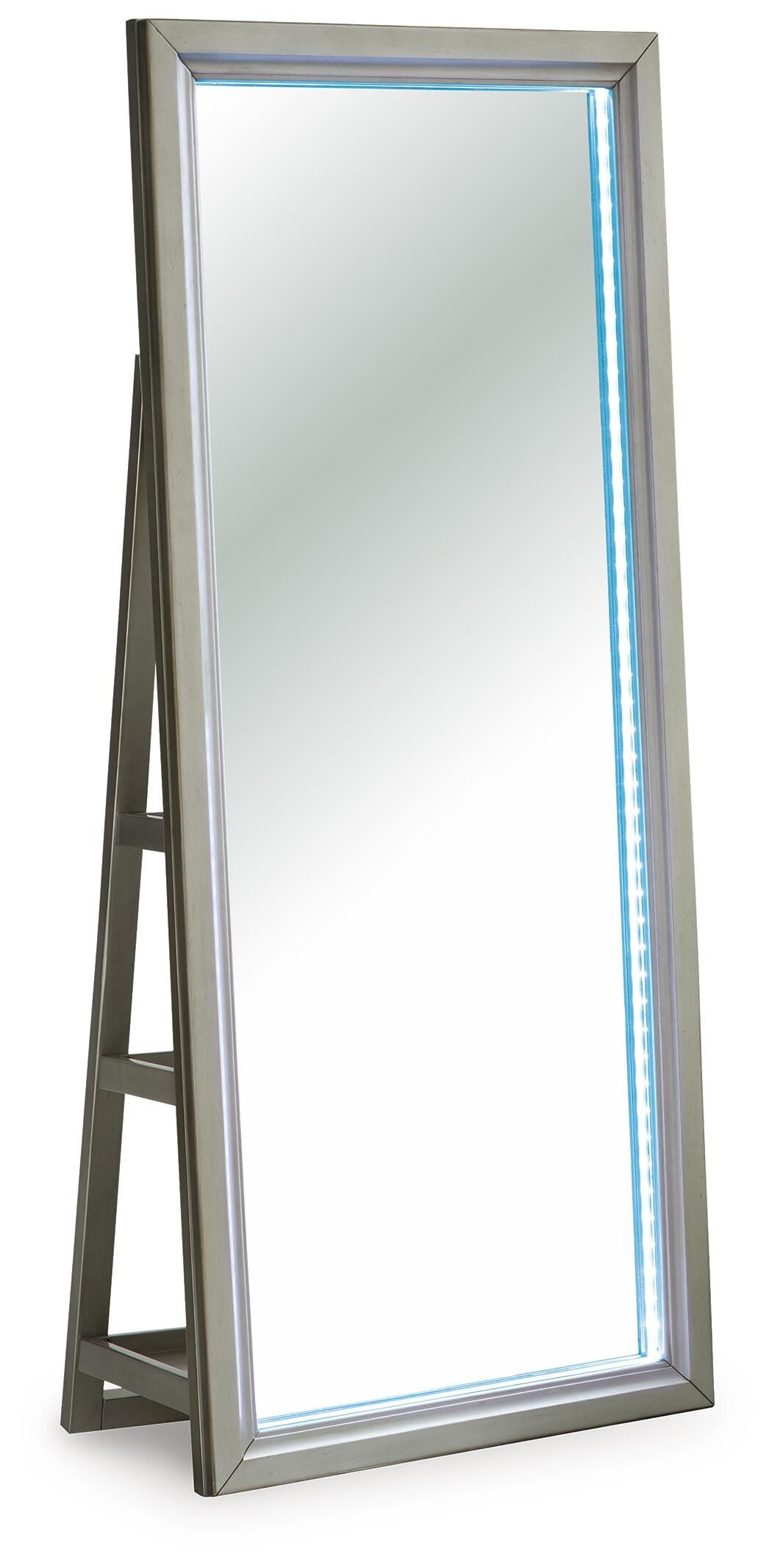 Evesen Floor Standing Mirror/Storage (A8010380-SI) - Image 4