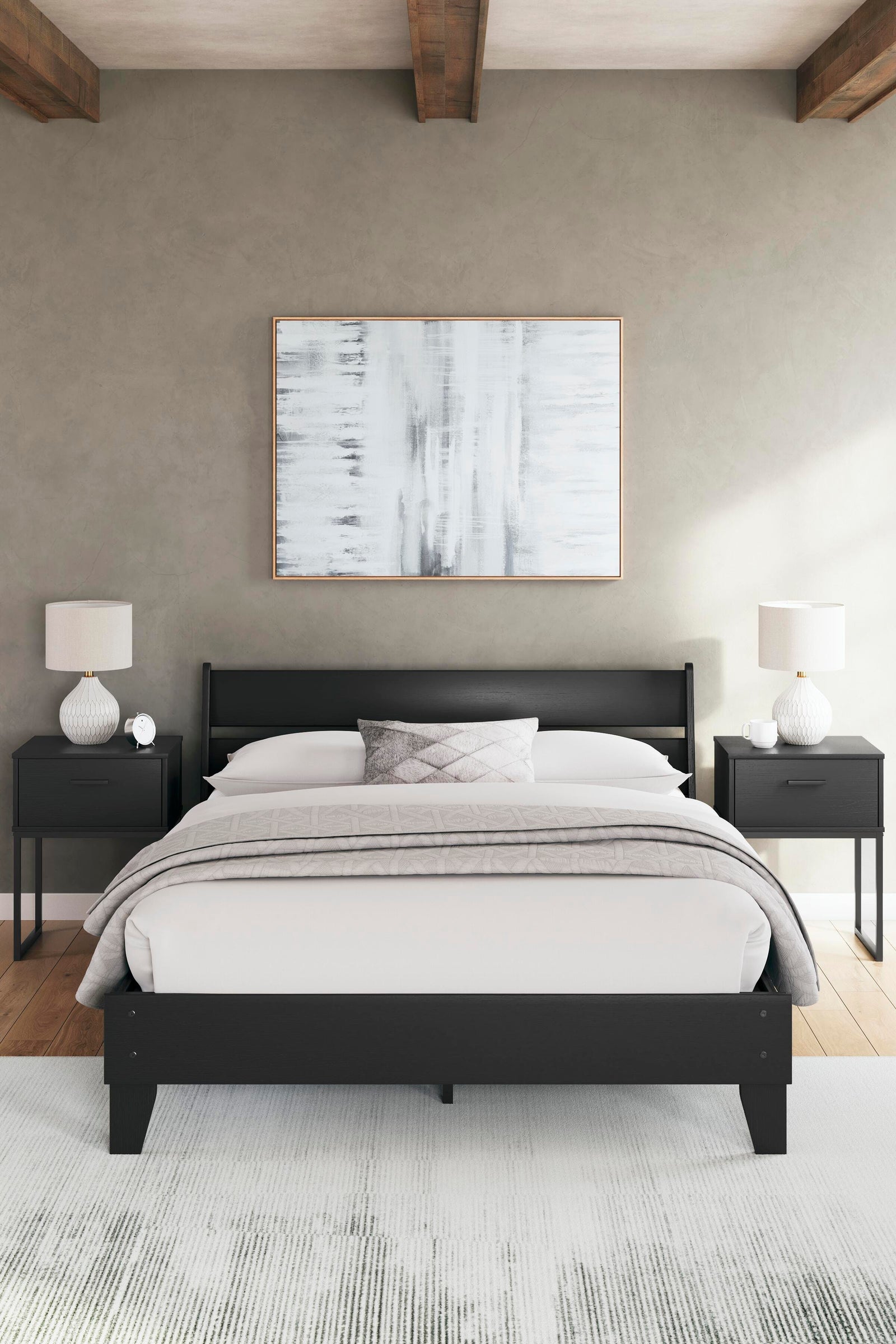 Socalle Panel Platform Bed - Black (EB1865-SI) - Image 10