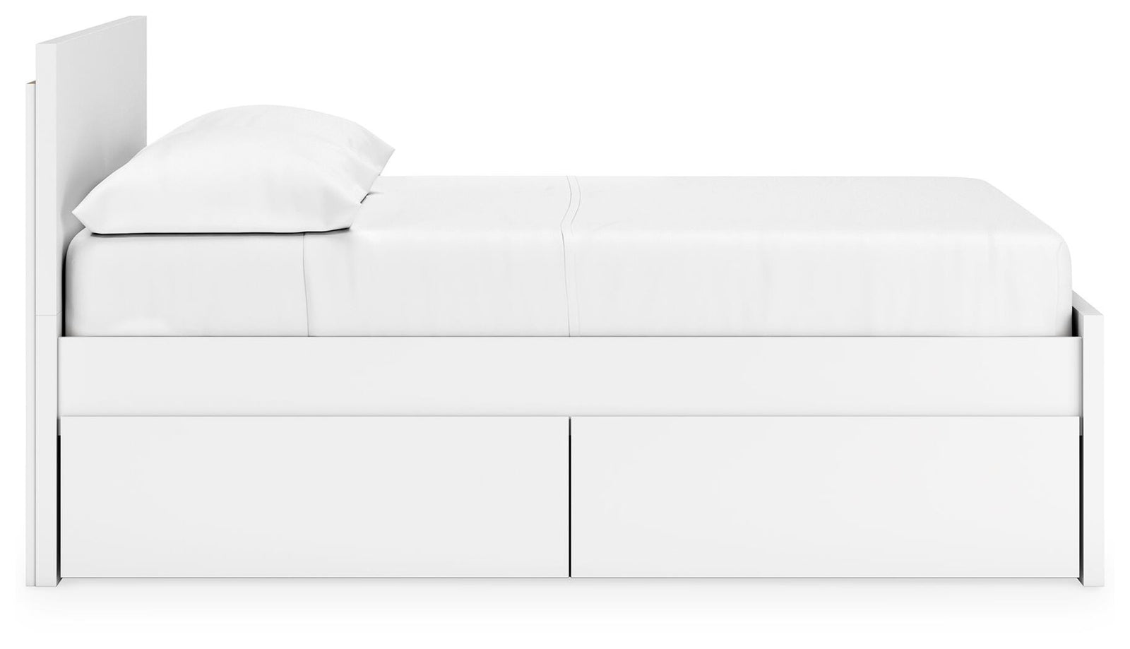 Onita Panel Platform Bed with 2 Side Storage (Youth) - White (EB9630-SI) - Image 8