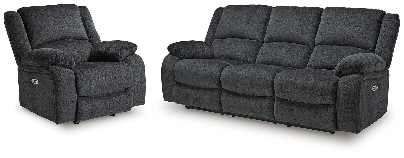 Draycoll Power Reclining Sofa and Power Recliner (76504-SI)